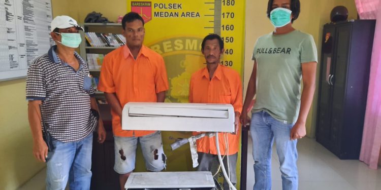 Curi AC, Ansari Pane dan Rekannya Ditangkap Tekab Polsek Medan Area Curi AC, Ansari Pane dan Rekannya Ditangkap Tekab Polsek Medan Area