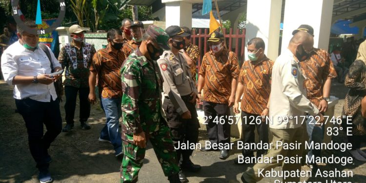Danramil Koramil 14/Bandar Pasir Mandoge Kodim 0208/Asahan Hadir Pada Peresmian Puskesmas Huta Padang