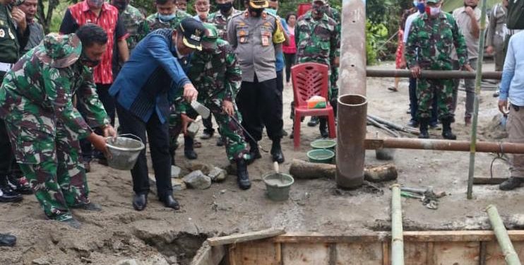 Jembatan Gantung Desa Parbaju Toruan di Taput Diresmikan