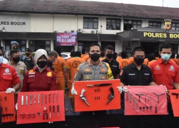 Polres Bogor Ungkap Sindikat Curanmor, 60 Tersangka Ditangkap dan 134 Ranmor Disita