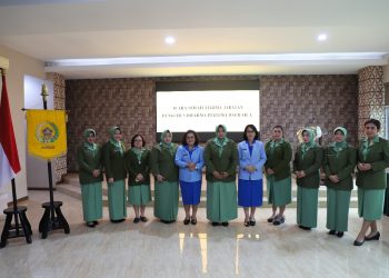 Sertijab Ketua Persit KCK PD I/BB dan Pengurus Dharma Pertiwi daerah "A" Digelar di Makodam I/BB