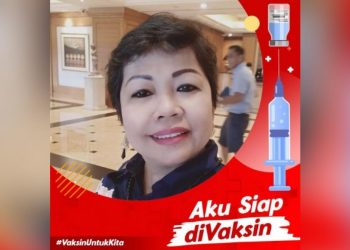 Plt. Kadis Kominfo Siantar Dra.Kartini Batubara MM Siap jadi Orang Pertama Divaksin