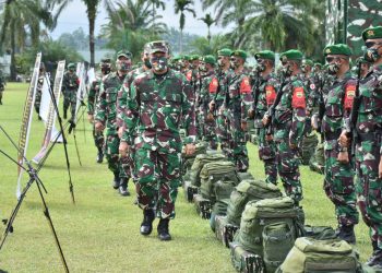 Tim Mabes TNI dan Kasdam I/BB Periksa Kesiapan Pasukan Yonif 122 Tombak Sakti ke Perbatasan RI-Papua New Guinea