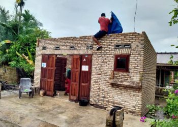 Bencana Angin Puting Beliung Hantam Puluhan Rumah di Simalungun