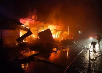Kebakaran Hebat Hanguskan Ratusan Kios Pasar Berastagi, Kerugian Ditaksir Milyaran Rupiah