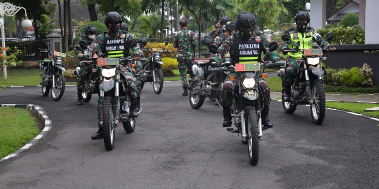 Pasca Ledakan Bom Makasar, Pangdam I/ BB Gelar Patroli Keliling Kota Medan