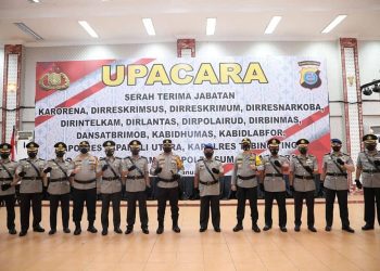 Kapolda Pimpin Sertijab Kapolres Taput, Samosir, Tebingtinggi dan Sejumlah PJU Polda Sumut
