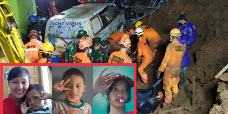 Mersi boru Siagian dan Anaknya Tiga Pasaribu Bersaudara Hilang dalam Bencana Longsor di Sumedang