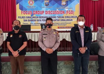 Polres Simalungun, Karang Taruna dan Bankom Raya Gelar FGD Mitra Kamtibmas