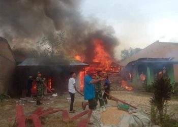 Kobaran Api dari Rumah Napa Boru Situmorang Merambat ke Dua Tetangganya