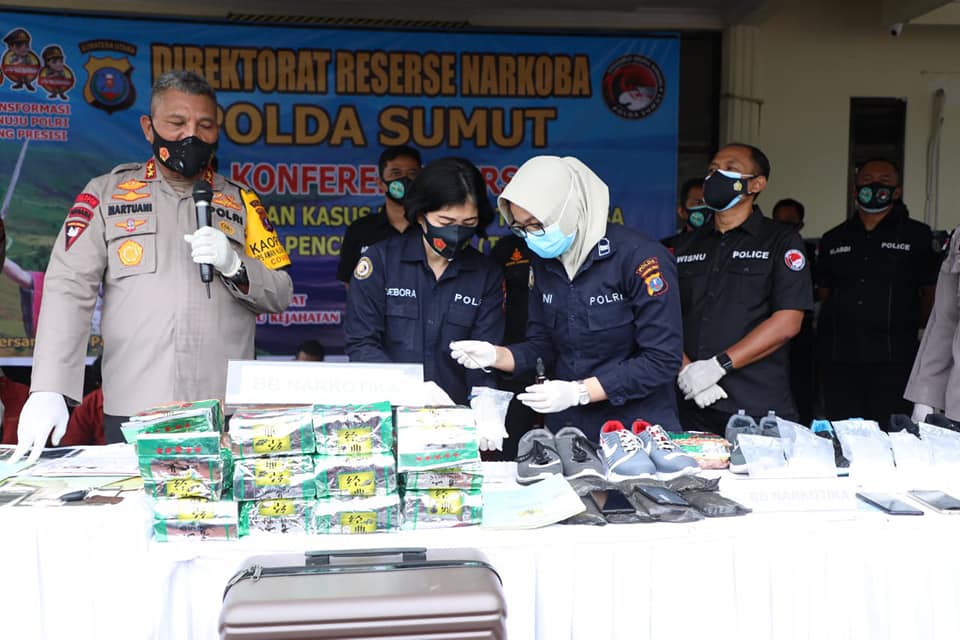 Man Batak Gembong Narkoba Labuhanbatu Dijerat UU Narkotika dan Tindak Pidana Pencucian Uang