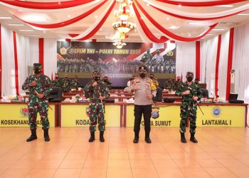 Rapim TNI-Polri 2021, Pangdam I/BB dan Kapolda Sumut Siap Laksanakan Penanggulangan Covid-19 dan Pemulihan Ekonomi Nasional