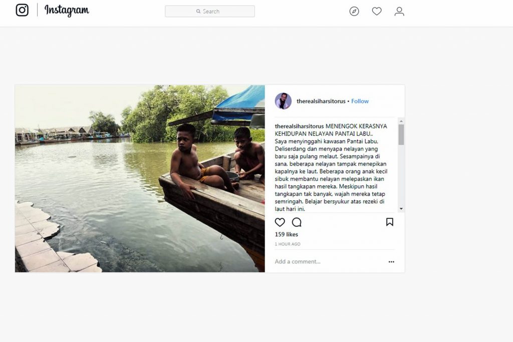 Ungkapan Empati Tertulis Sihar Sitorus tentang Kehidupan Nelayan Pantai Labu