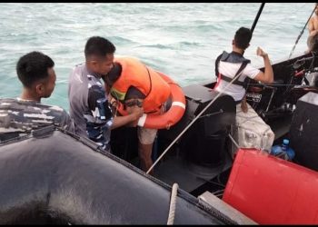 KM. Rizki Biliton Tenggelam, Nakhoda dan ABK Diselamatkan KRI Sembilang-850