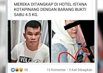 Gembong Narkoba Rantauprapat Diciduk bersama Seorang Wanita Berstatus PNS Pemkab, 4,5 Kg Sabu Diamankan