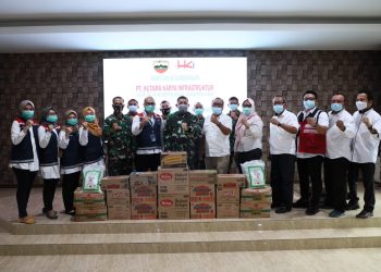 Kodam I/BB Terima Bantuan Paket Sembako Untuk Korban Banjir di Wilayah Medan dan Sekitarnya