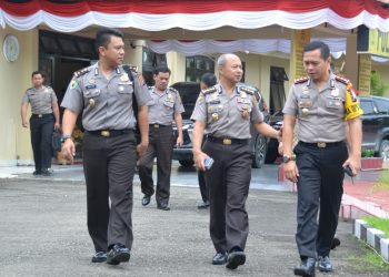 AKBP Deni Kurniawan Sambut Kunjungan Irwasda Polda Sumut di Nias