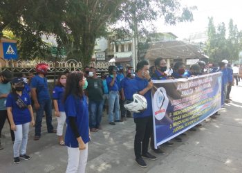 Kelompok Organisasi Buruh Sibolga Minta Pemerintah Tolak UU Omnibus Law