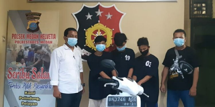 Polsek Medan Helvetia Ringkus Tiga Pelaku Curanmor