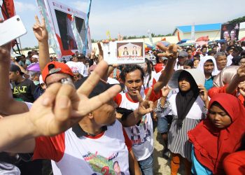 Lagu Bendera Hebohkan Kampanye Djoss di Asahan