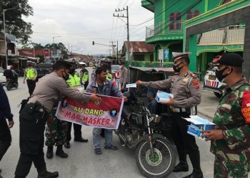 TNI-Polri Dirikan Posko Pelayanan Prima Pencegahan Penularan Covid-19 di Dolok Sanggul