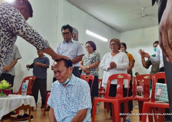 Didoakan Pendeta dan Jemaat GBI Sungai Jordan, TPS Meneteskan Air Mata