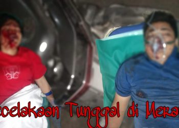 Tancap Gas Bonceng Cewek, Irfan Batubara dan Lastri Sihotang Terlempar di Aspal Jalan Meranti