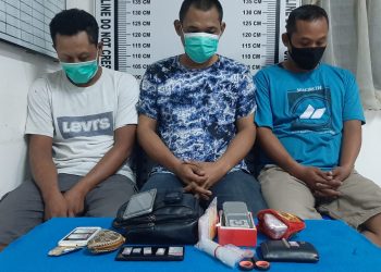 Berawal dari Toilet SPBU, Tiga Pria ini Diringkus Polres Siantar