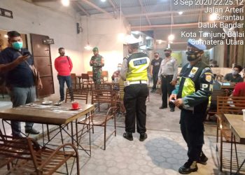Gelar Patroli Gabungan Cegah Covid-19, Bersama Personel Jajaran Kodim 0208/Asahan
