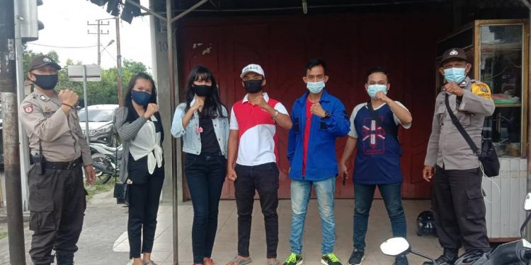 Pemuda Peduli Siantar dan Millenial Gerbang Simalungun Berupaya Cegah Penyebaran Covid-19
