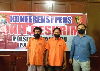 Tekab Polsek Medan Baru Tangkap Dua Warga Belawan Usai Beli Pil Ekstasi