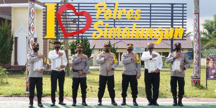 Personel Polres Simalungun  Berprestasi menuju SDM Polri yang Unggul di Era Police 4.0