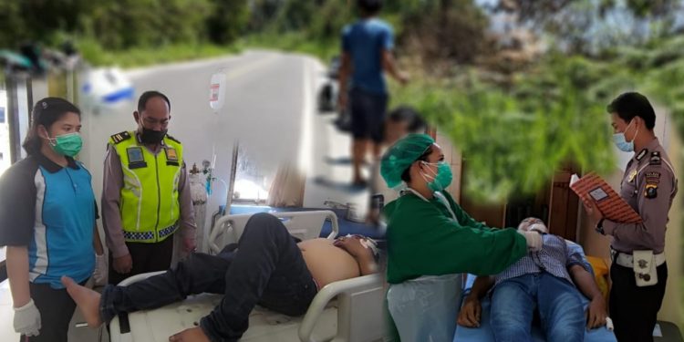 Dua Honda Supra X Tabrakan, Gilbert Sinaga Tewas di Jalinsum Parapat
