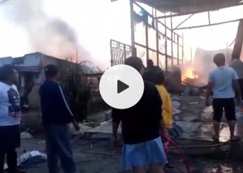 Minggu Pagi Membara, Empat Rumah dan Satu Gudang Sayur Dilalap Api di Simalungun
