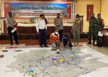 Polres Pematangsiantar Gelar Pelatihan Tactical Floor Game dan Tactical Wall Game