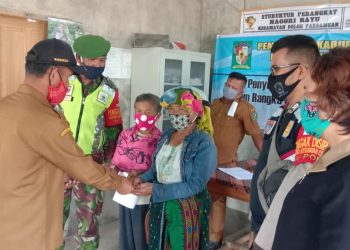 Kodim 0207/Simalungun, Personel Koramil 06/Perdagangan Hadiri Rakor Persiapan Penyaluran Bantuan Sosial Tunai (BST)