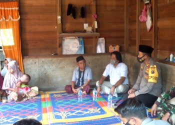AKBP Horas Tua Silalahi Kunjungi Keluarga dan Anak Penderita Hydranencephaly