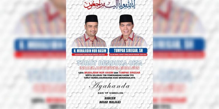 Turut Berduka Cita dari Hasim-TPS untuk Keluarga Tim Pemenangan Turut Berduka Cita dari Hasim-TPS untuk Keluarga Tim Pemenangan