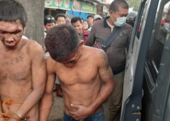 Edi Tarigan dan Hendra Siregar Babak Belur Usai Curi 50 Ekor Lele milik Eva Surbakti