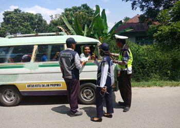Sat Lantas Bersama Dishub Samosir Gelar Turjawali di Simanindo