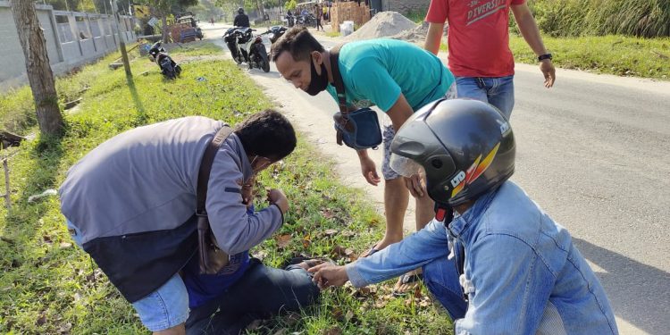 Sepedamotor Distop Polisi, Budi Agung Buang Sabu