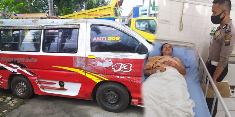 Supir Angkot Siantar Bus Ramses Pangaribuan Tabrak Nurainun Lubis