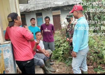 Personel Jajaran Kodim 0208/Asahan Koordinasikan Giat Gotong Royong Dengan Masyarakat