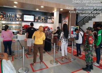 Petugas Kodim 0207/Simalungun Gencar Operasi Penegakkan Protokol Kesehatan di Suzuya