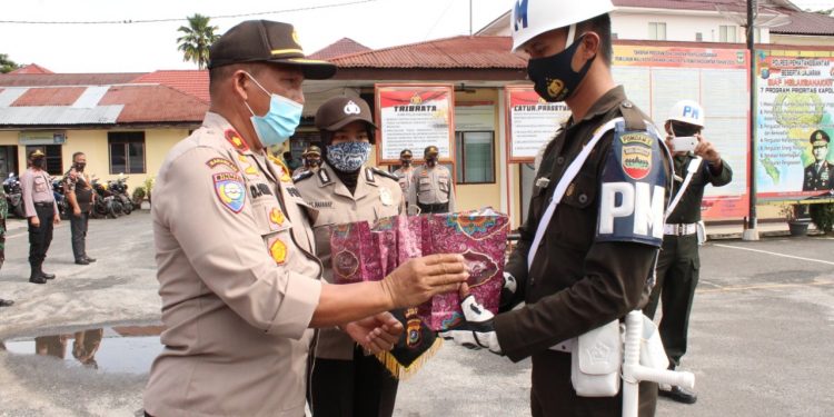 Covid-19 Kian Tak Terkendali, Polres Pematangsiantar Kampanyekan Penggunaan Masker