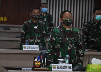 Pangdam I/BB Ikuti Rakornas Penanggulangan Bencana Tahun 2021 Secara Virtual