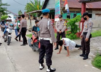 Cuaca Hujan, Polres Nisel Tetap Laksanakan Operasi Yustisi
