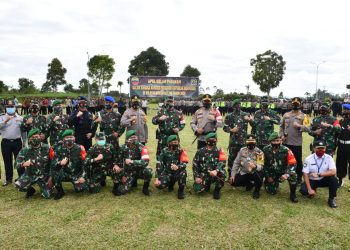 Pangdam I/BB Pimpin Apel Gelar Pasukan Pengamanan VVIP Kunker Presiden RI di Humbahas