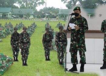Danrindam I/BB Kol. Inf. Waston Purba Buka Pendidikan Pertama Tamtama TNI AD Gelombang II TA. 2020