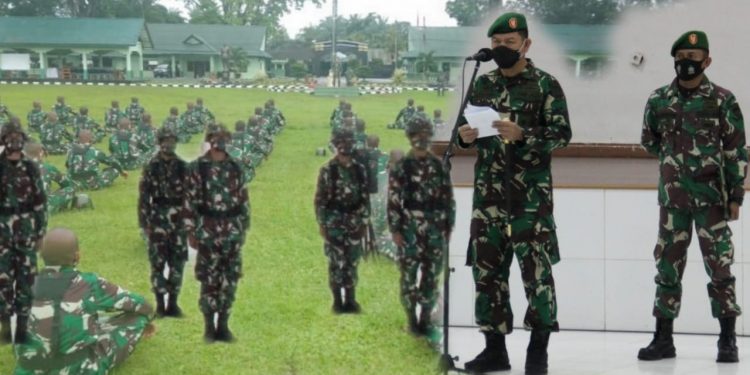 Danrindam I/BB Kol. Inf. Waston Purba Buka Pendidikan Pertama Tamtama TNI AD Gelombang II TA. 2020